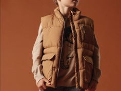 Name It brown sugar puffer vest